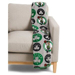 PEGASUS SPORTS Boston Celtics Nba Logo Ultra Cozy Oversized Throw Blanket
